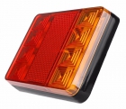Комплект LED стоп-сигналов (стоп/габарит/поворот/катафот) 12V, квадратные 151010
